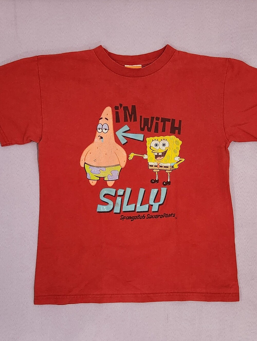 2003 Viacom Nickelodeon Spongebob Squarepants Patrick I’m With Silly Adult M Tee